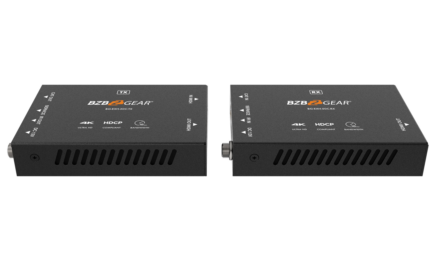 BZBGEAR BG-EXH-50C 4K UHD HDMI Extender Over Cat5e/6/7 with Bi-directional IR/PoC up to 165ft - Image 4