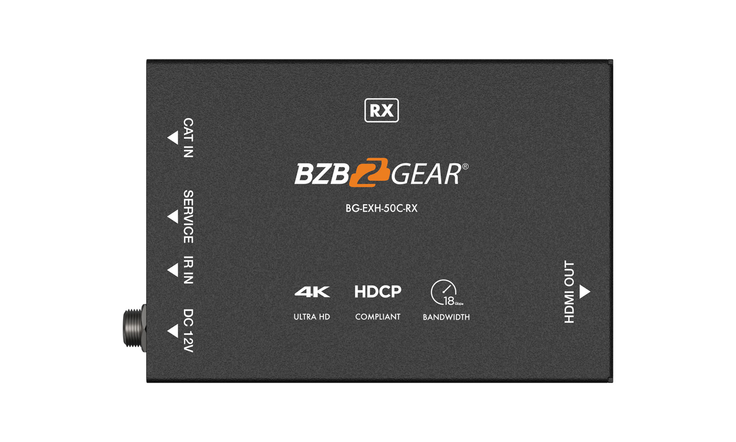 BZBGEAR BG-EXH-50C 4K UHD HDMI Extender Over Cat5e/6/7 with Bi-directional IR/PoC up to 165ft - Image 6
