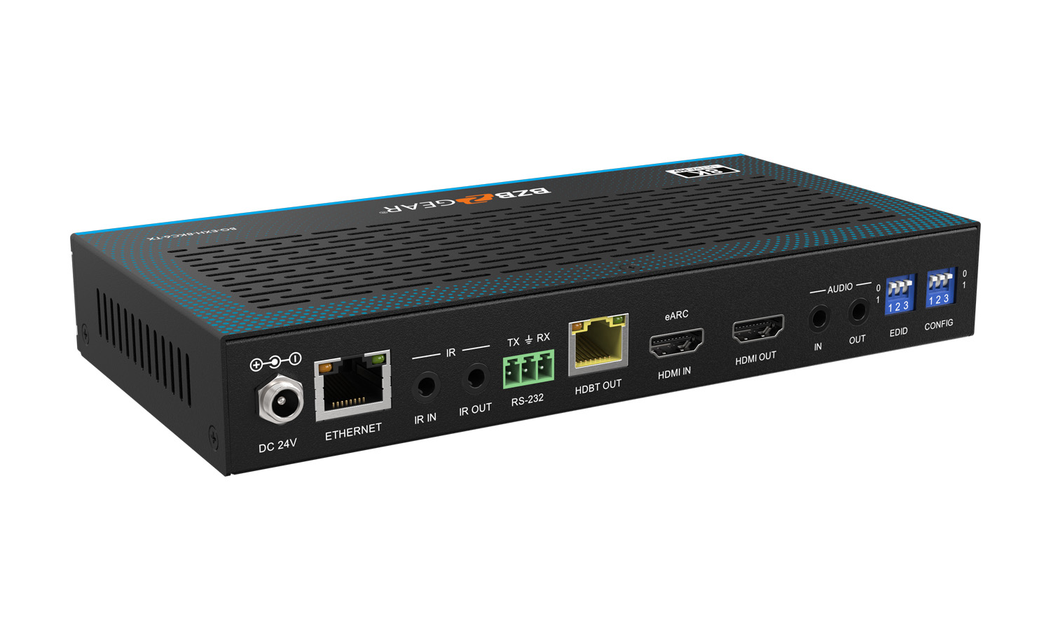 BZBGEAR BG-EXH-8KC6 8K UHD HDMI 2.1 Extender - 8K30/4K120Hz with IR/eARC/ARC/PoC/RS-232/Ethernet/USB 2.0 and Audio Embedding/De-embedding up to 295ft - Image 7