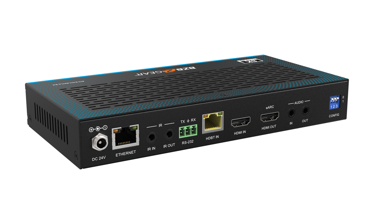 BZBGEAR BG-EXH-8KC6 8K UHD HDMI 2.1 Extender - 8K30/4K120Hz with IR/eARC/ARC/PoC/RS-232/Ethernet/USB 2.0 and Audio Embedding/De-embedding up to 295ft - Image 8