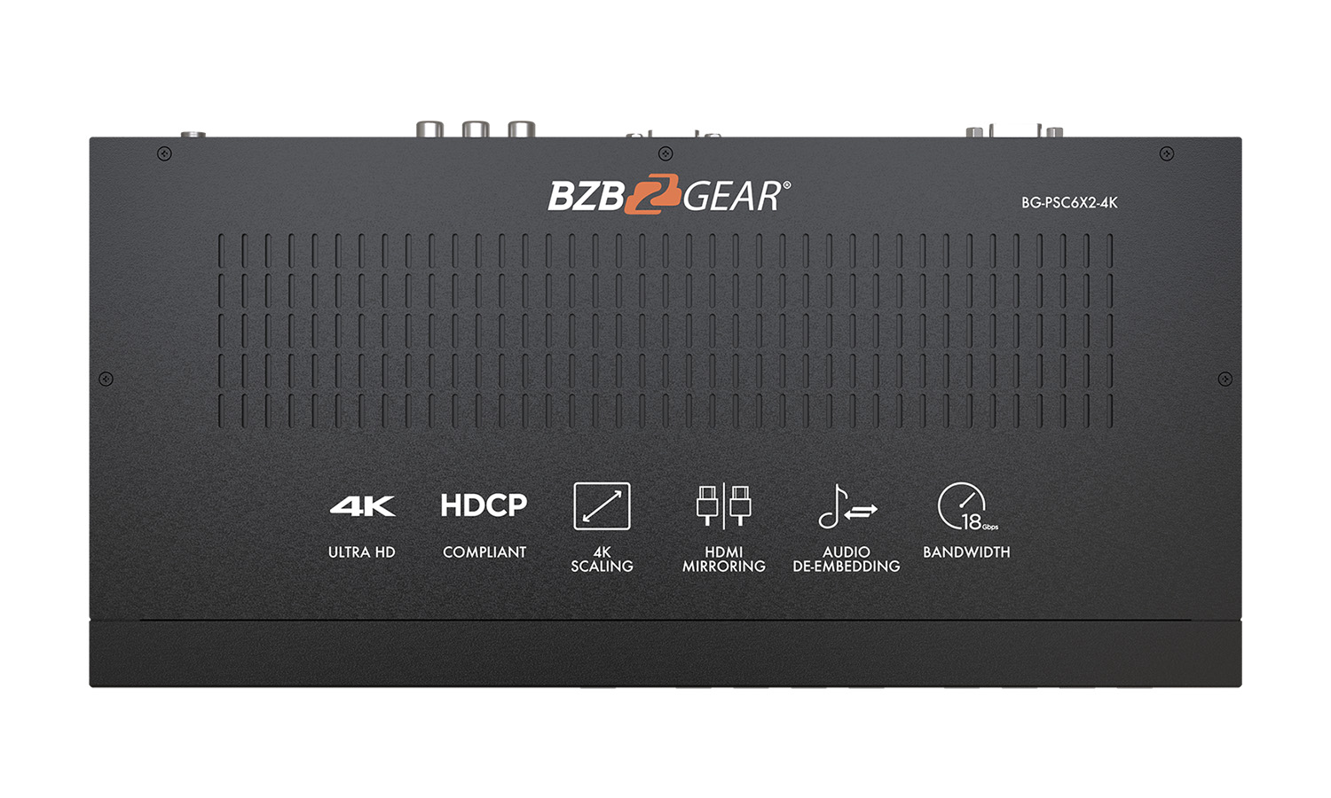 BZBGEAR BG-PSC6x2-4K 6x2 4K UHD Conference Room Presentation Switcher Scaler with HDMI/VGA/USB-C/DP and Audio - Image 6