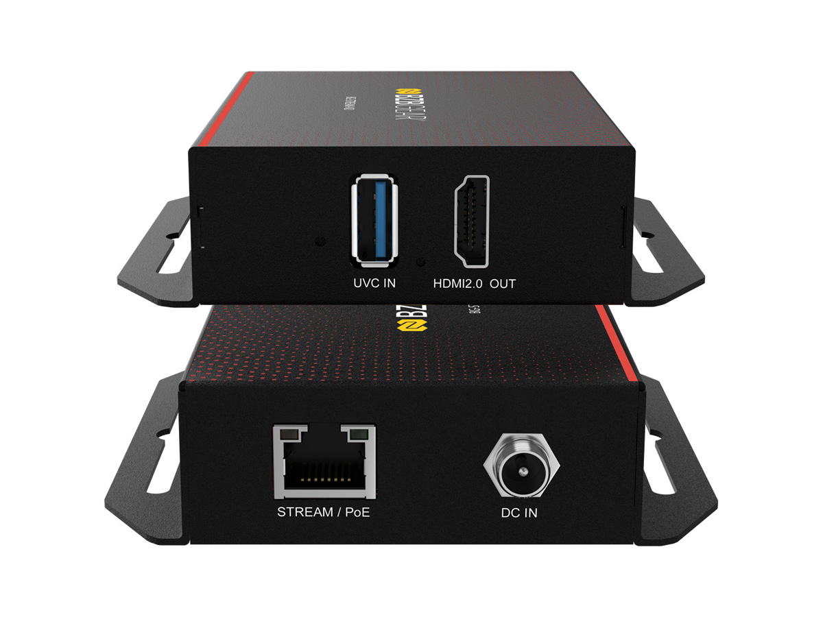 BZBGEAR BG-STREAM-ND IP/UVC to HDMI 2.0 POE Decoder Supports H.264/H.265/AVC plus NDI Support