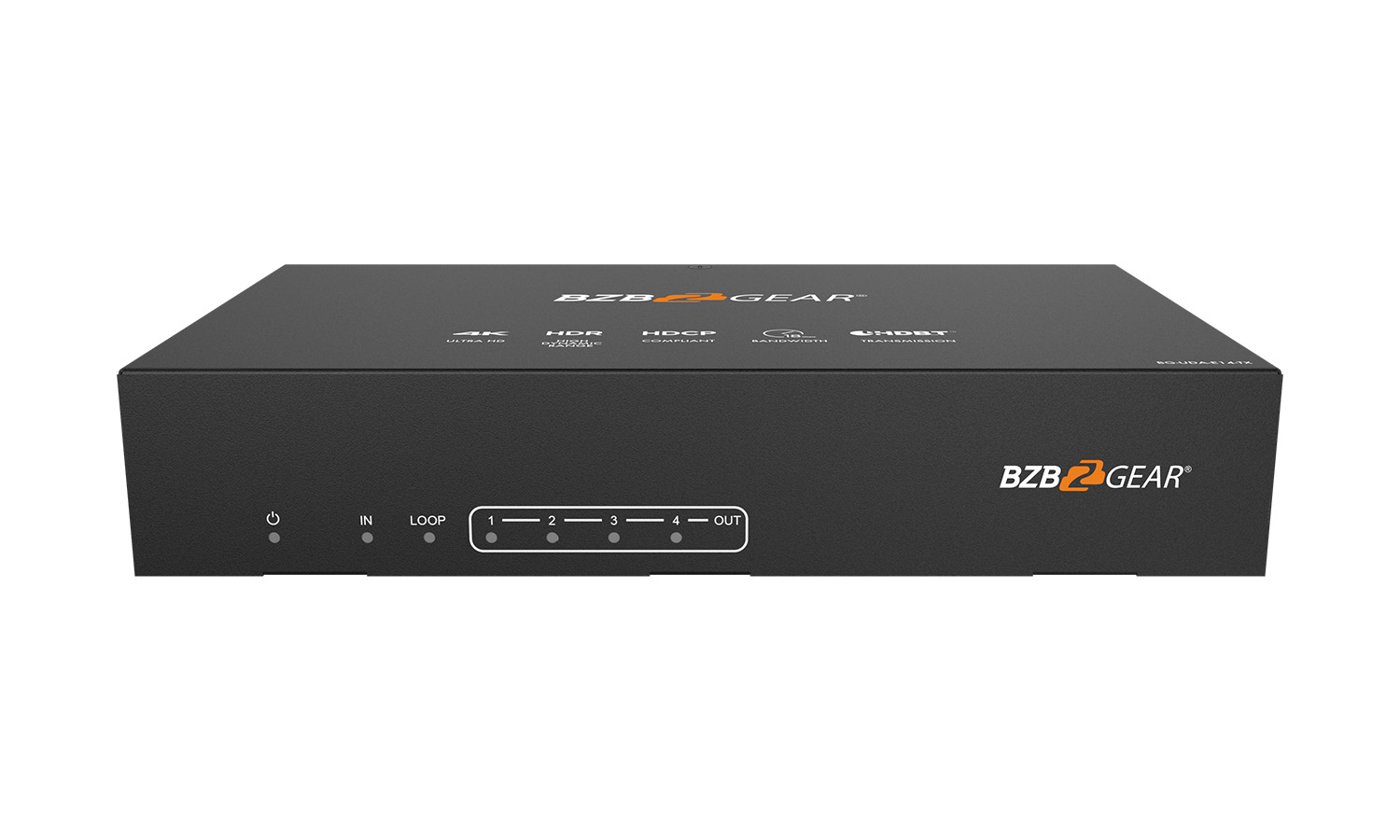 BZBGEAR BG-UDA-E14 1x4 4K UHD HDMI HDBaset Splitter/Distribution Amplifier Kit with 4 Receivers and IR/RS-232/Audio De-embedding up to 390ft Over Category Cable - Image 9