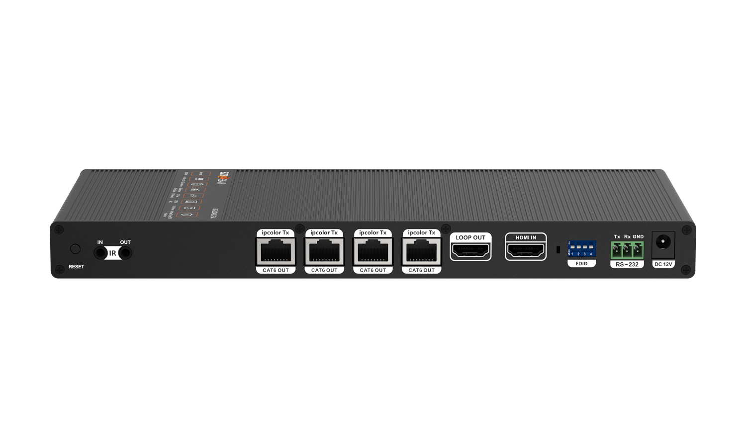 BZBGEAR BG-UDAIC-E14 1x4 4K UHD HDMI Splitter/Distribution Amplifier Kit with 4 Receivers and IR/RS-232/Audio De-embedding up to 230ft over Category Cable - Image 8