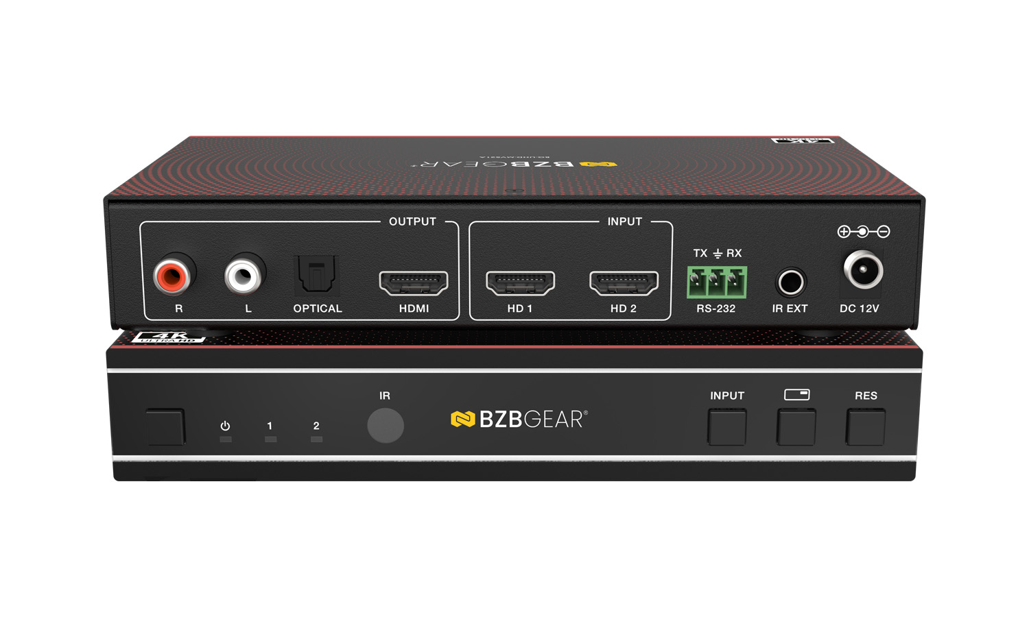 BZBGEAR BG-UHD-MVS21A 2×1 4K UHD HDMI Seamless Switcher/MultiViewer with Audio De-Embedding