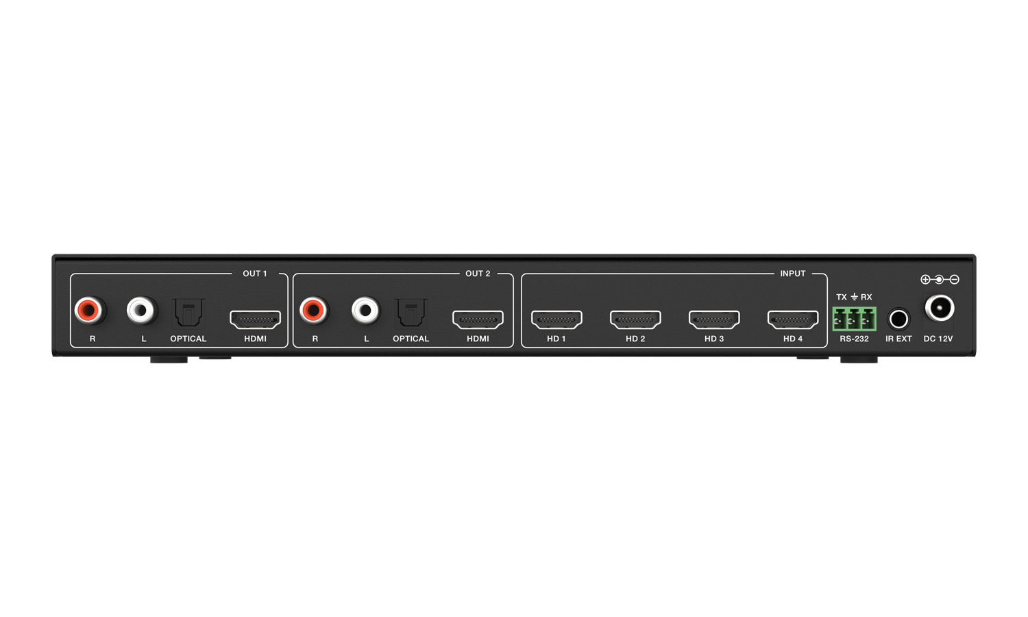 BZBGEAR BG-UHD-MVS42MA 4x2 4K UHD HDMI Seamless Switcher/Quad MultiViewer with Audio De-Embedding - Image 6