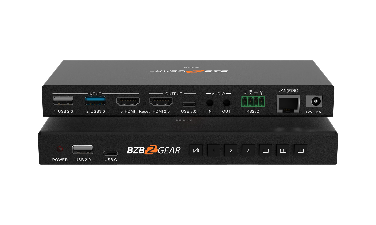 BZBGEAR BG-UHM 3-Port 4K UHD USB/HDMI Camera Video Selector and Mixer