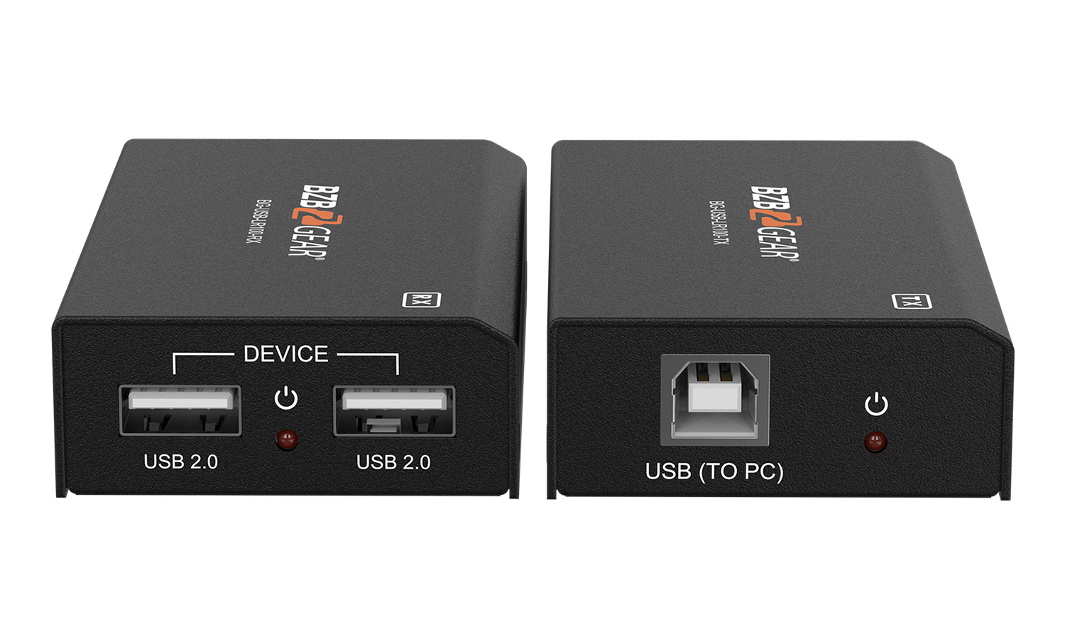 BZBGEAR BG-USB-LR100 2-Port USB 2.0 Extender Over Cat5e/6/7 Cable up to 330ft