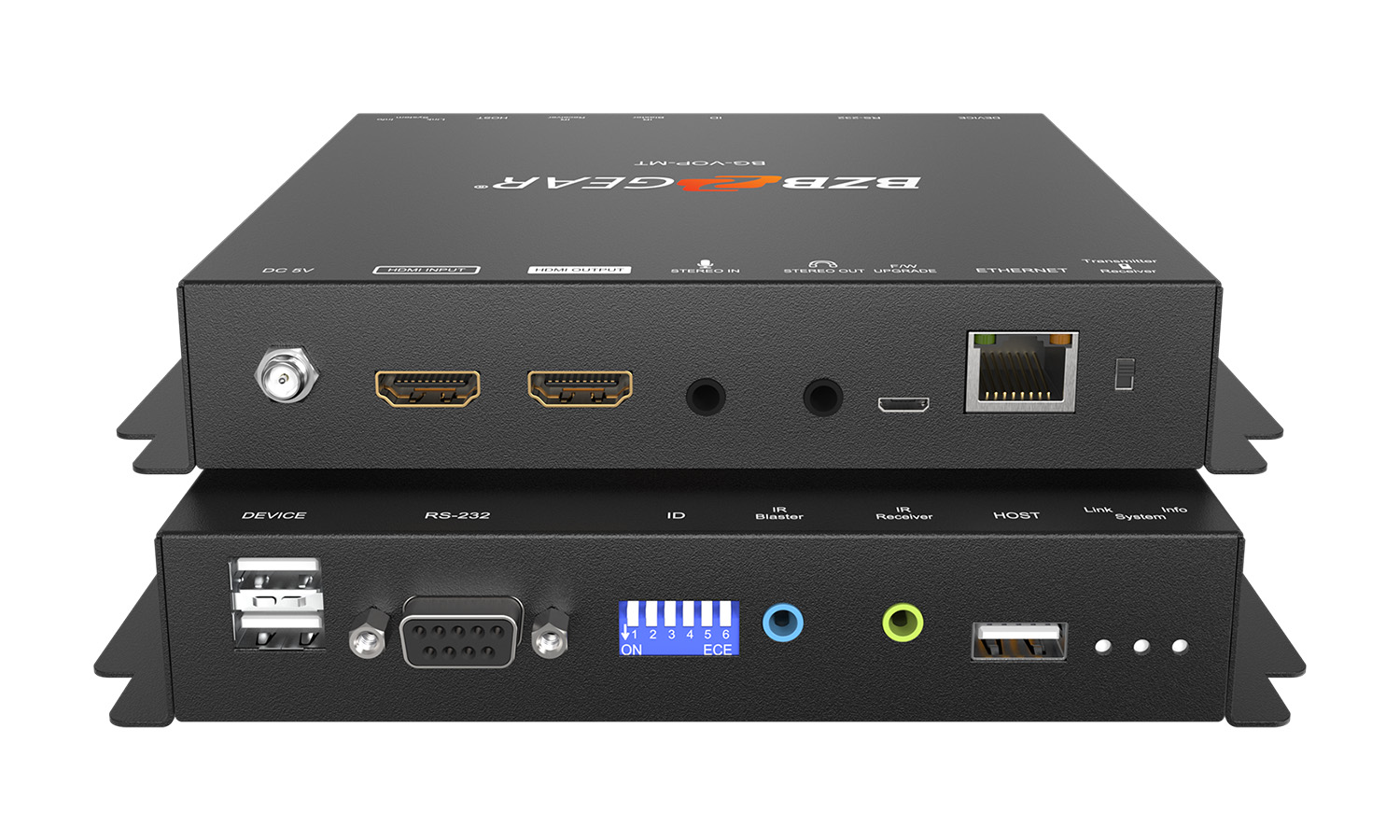 BZBGEAR BG-VOP-MT 4K UHD HDMI Over IP Multicast Transceiver with Video Wall/KVM/USB/POE Support