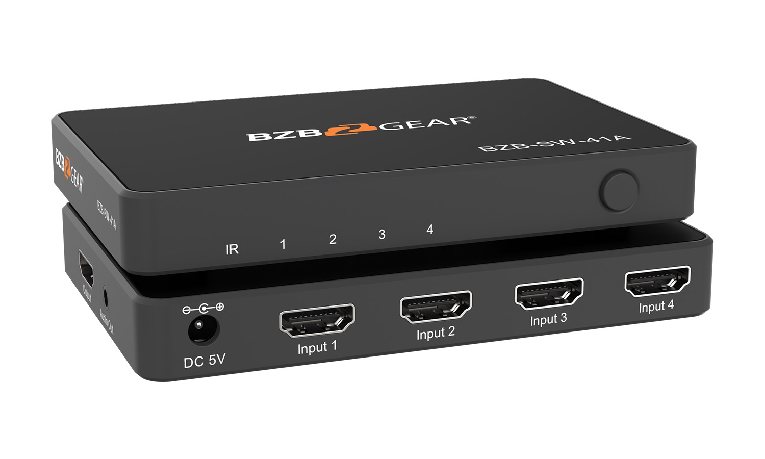 BZBGEAR BZB-SW-41A 4x1 4K UHD Ultra Slim HDMI Switcher with IR Remote Control - Image 8