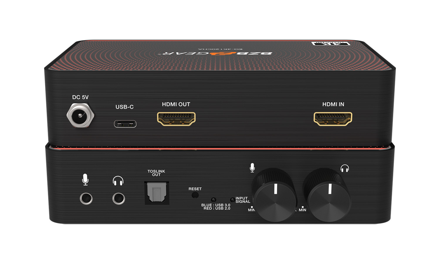 BZBGEAR BG-4K120CHA-b USB-C 4K120 Video Capture Card Box with Scaler/HDMI 2.1 Loop Out/Audio/HDR10 to SDR Conversion Support