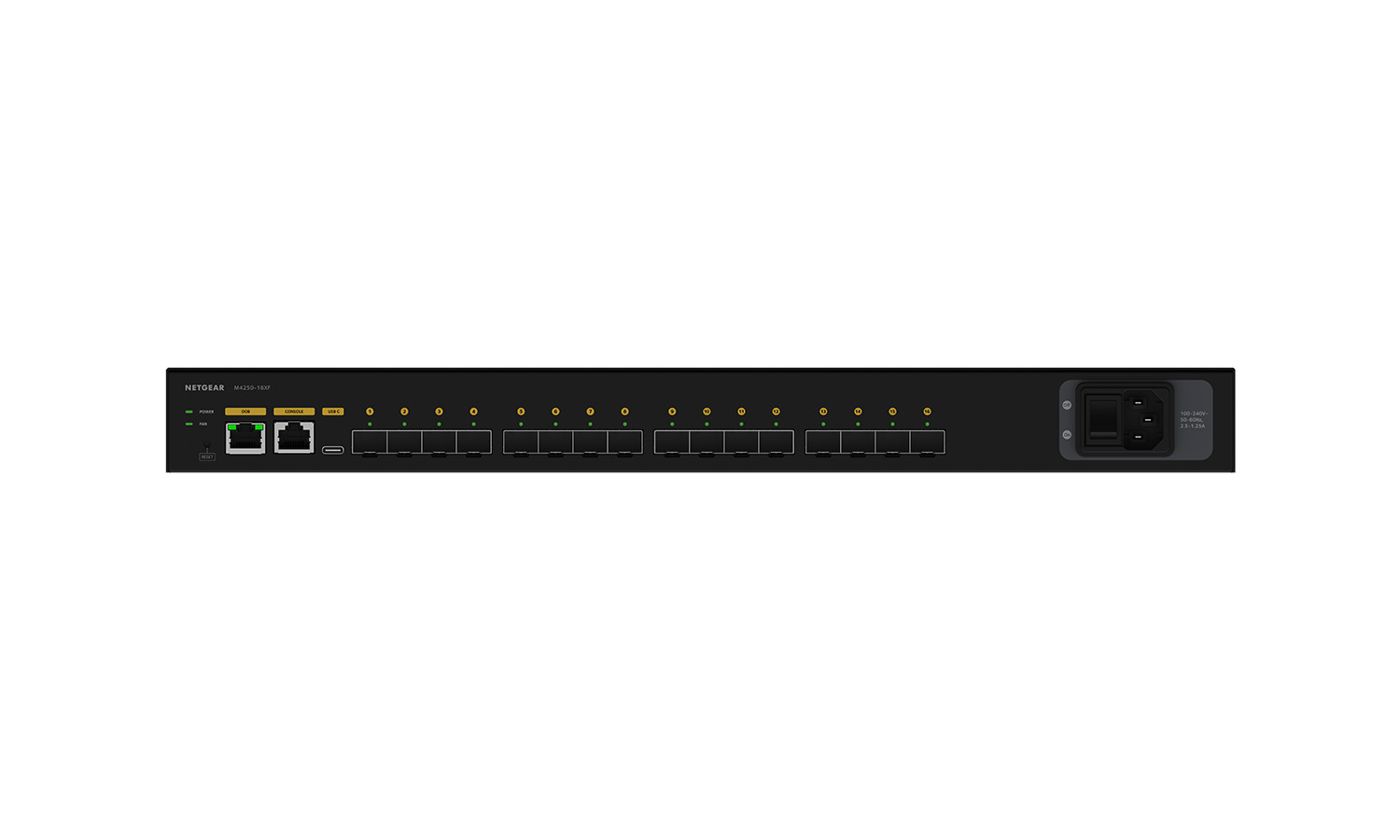 BZBGEAR NET-M4250-16XF-PC NETGEAR AV Line M4250-16XF Managed Switch 16 x 10 Gigabit SFP+ - Image 4