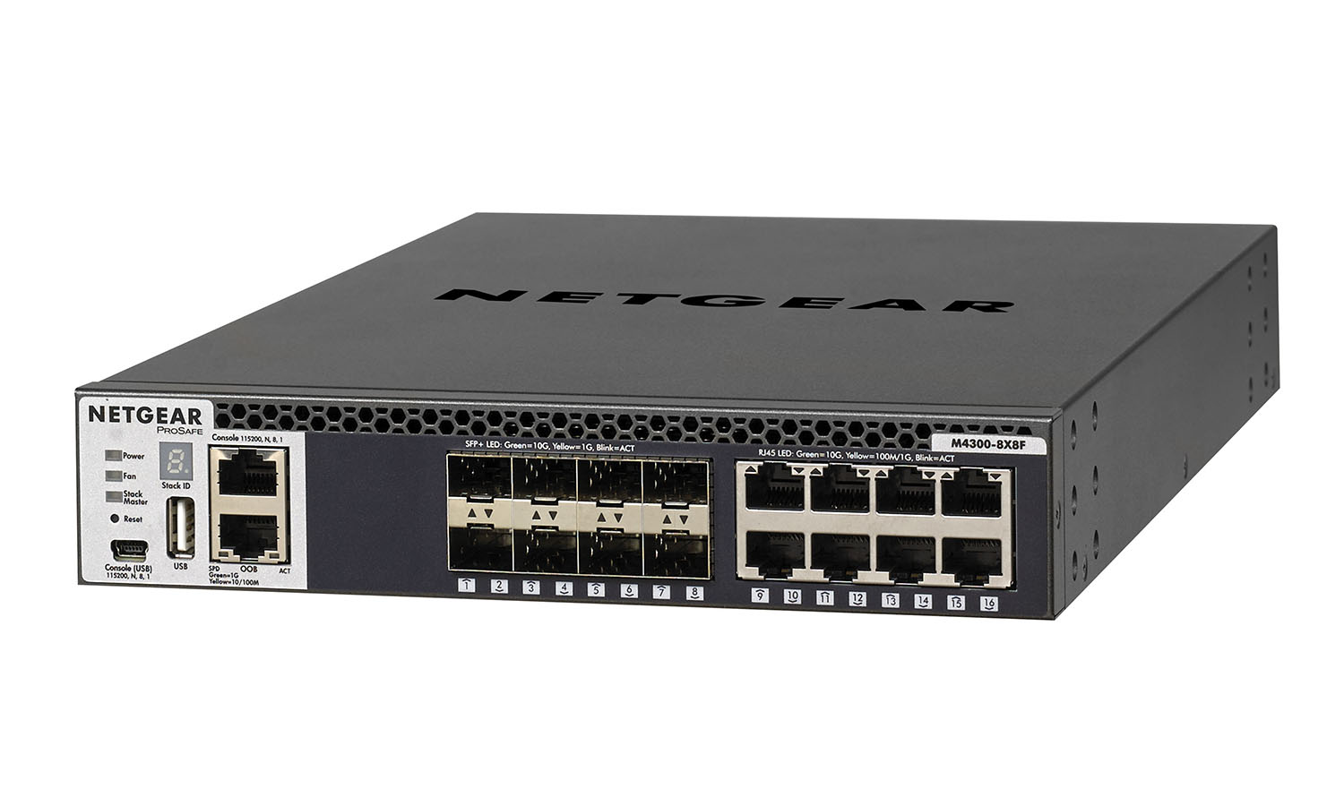 BZBGEAR NET-M4300-8X8F-PC Netgear Stackable Managed Switch with 16x10G Including 8x10GBASE-T and 8xSFP+ Layer 3 (XSM4316S-100NES) - Image 3