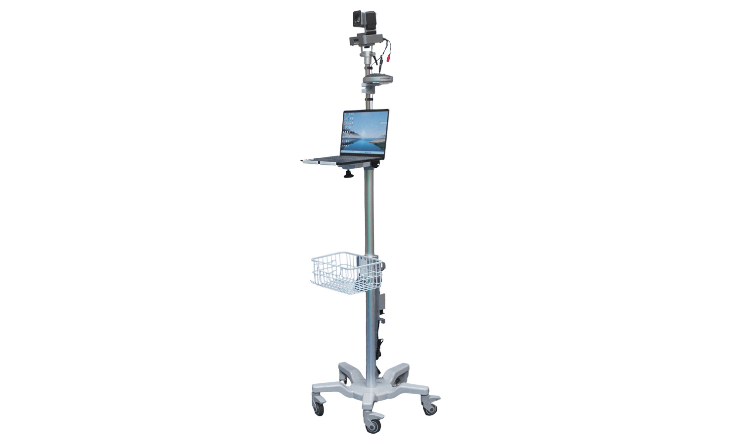 BZBGEAR BG-MR301-HSU10X-5M Medical-Grade Computer/Laptop Roll Cart/Stand with 10X PTZ Camera & Speakerphone for Enhanced Care Type-B