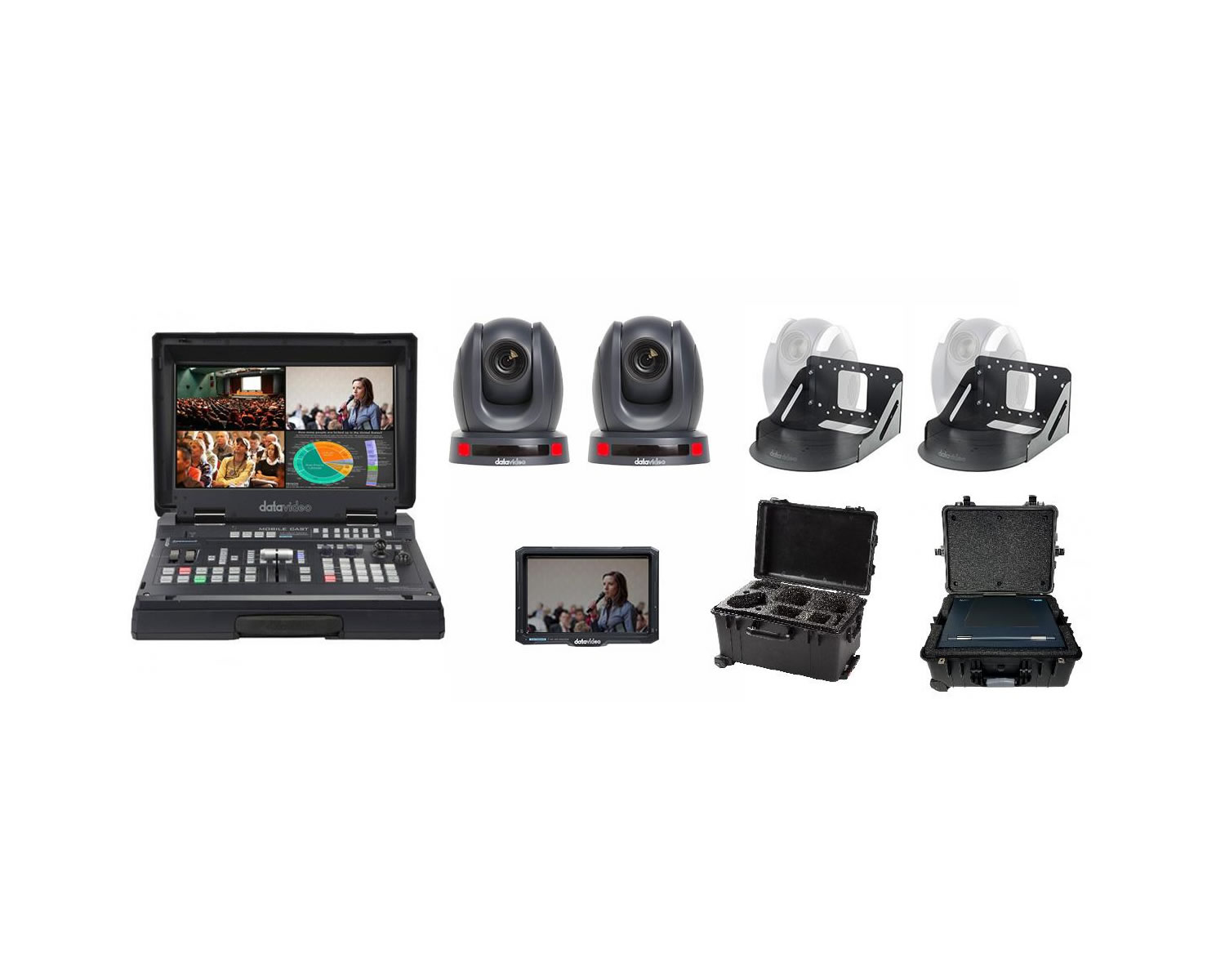 Datavideo PORTABLE EZ STREAMING PACKAGE CW-AT PORTABLE EZ STREAMING PACKAGE CW-AT, White