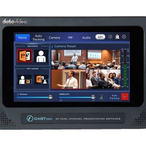 Datavideo iCast Mini 4K Dual-Channel Presentation Switcher / HDMI x2 / USB-C UVC / 7in Touch