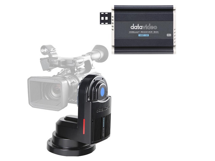 Datavideo PTR-10T MK II-12 Robotic Pan and Tilt Head Kit with HBT-12 HDBaseT Receiver