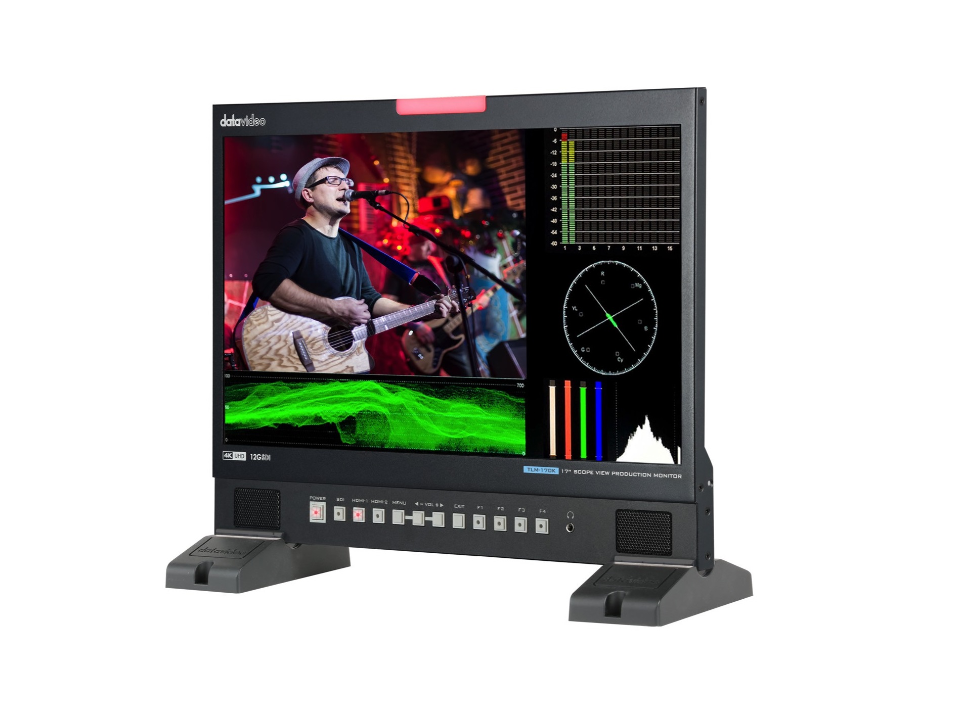Datavideo TLM-170K 4K 17 inch ScopeView Production Monitor-Desktop - Image 2