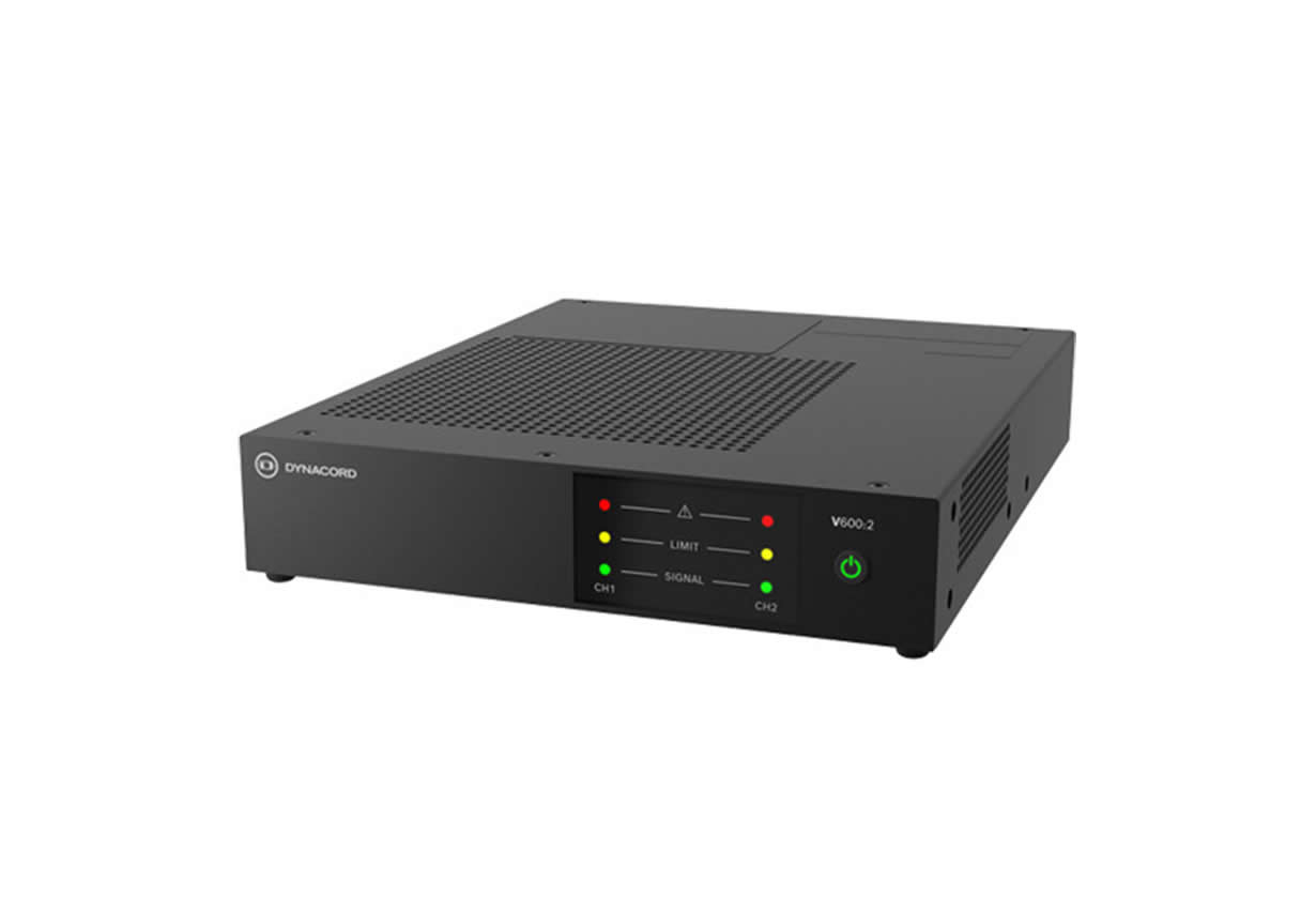 Dynacord V600:2-US 2-Channel 600W PowerTANK Class D Amplifier / Variable Load Drive VLD / EcoRAIL - Image 2