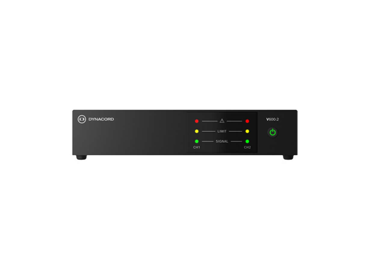 Dynacord V600:2-US 2-Channel 600W PowerTANK Class D Amplifier / Variable Load Drive VLD / EcoRAIL - Image 3