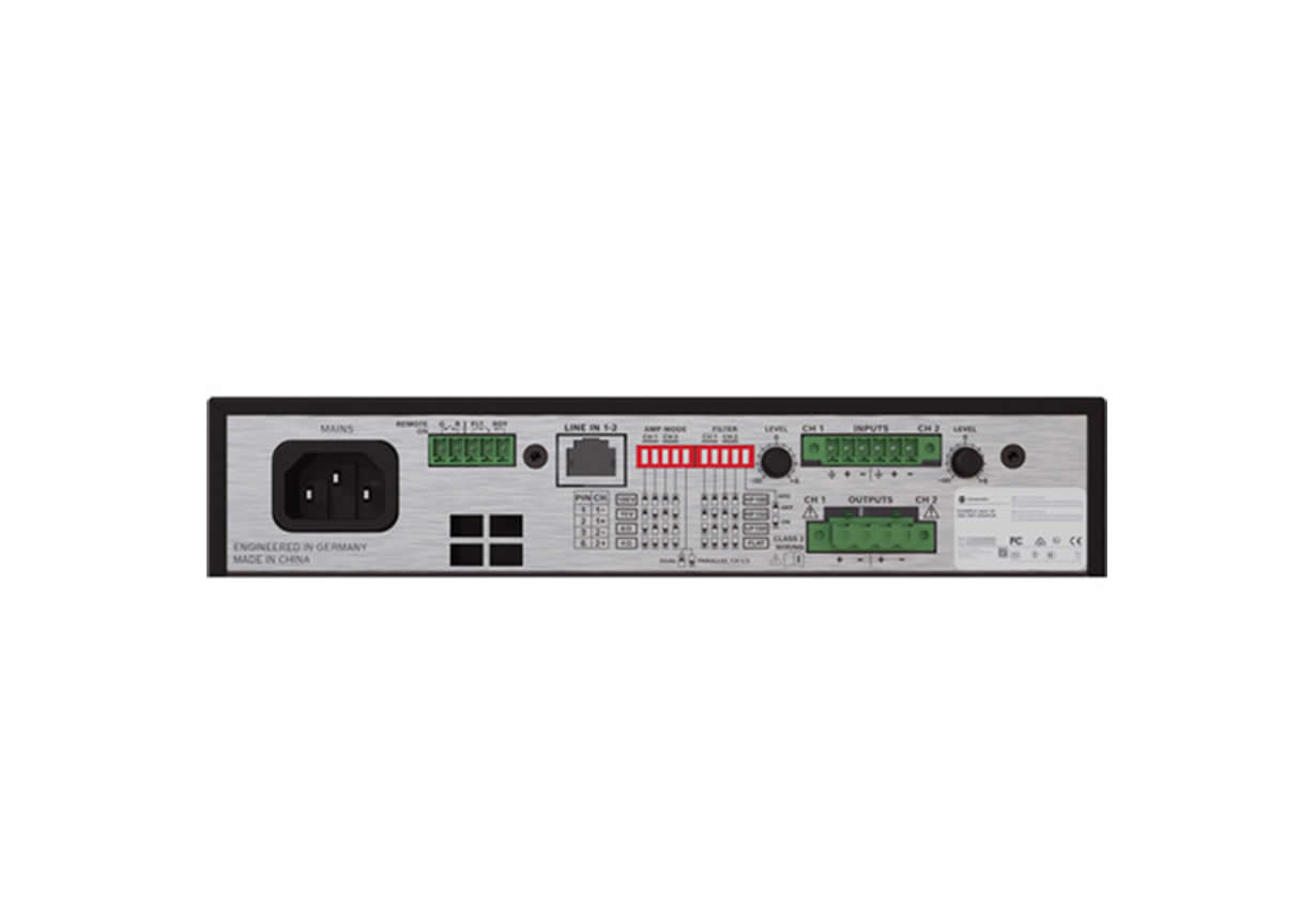 Dynacord V600:2-US 2-Channel 600W PowerTANK Class D Amplifier / Variable Load Drive VLD / EcoRAIL - Image 6