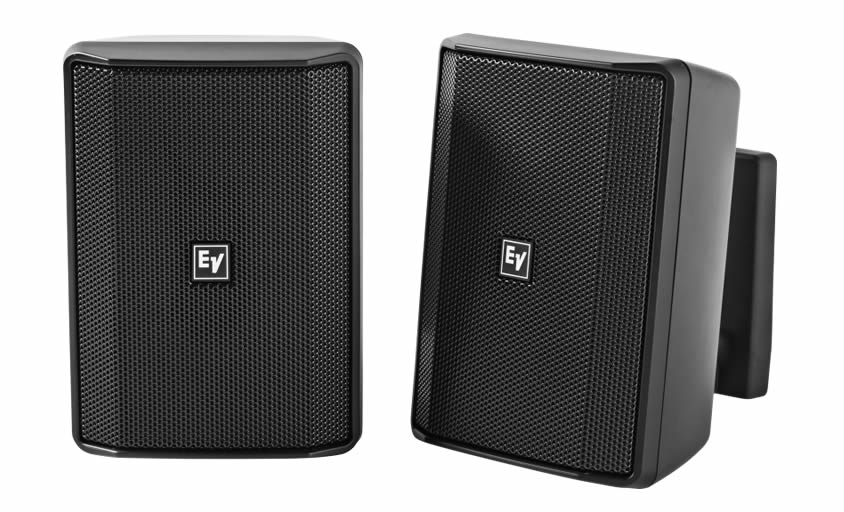 Electro-Voice EVID-S5.2TB Quick install Speaker 5” cabinet 70/100V black. IP54, pair