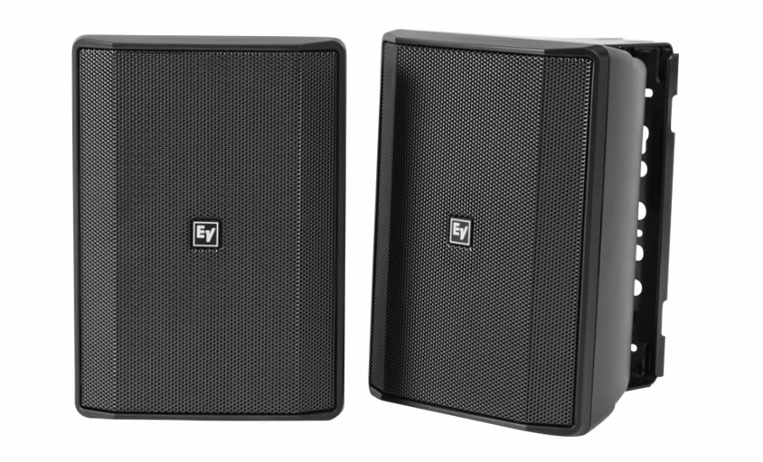 Electro-Voice EVID-S8.2TB Quick install Speaker 8” cabinet 70/100V black. IP54, pair