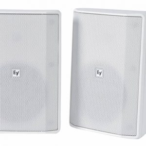 Electro-Voice EVID-S8.2TW Quick install Speaker 8” cabinet 70/100V white. IP54, pair