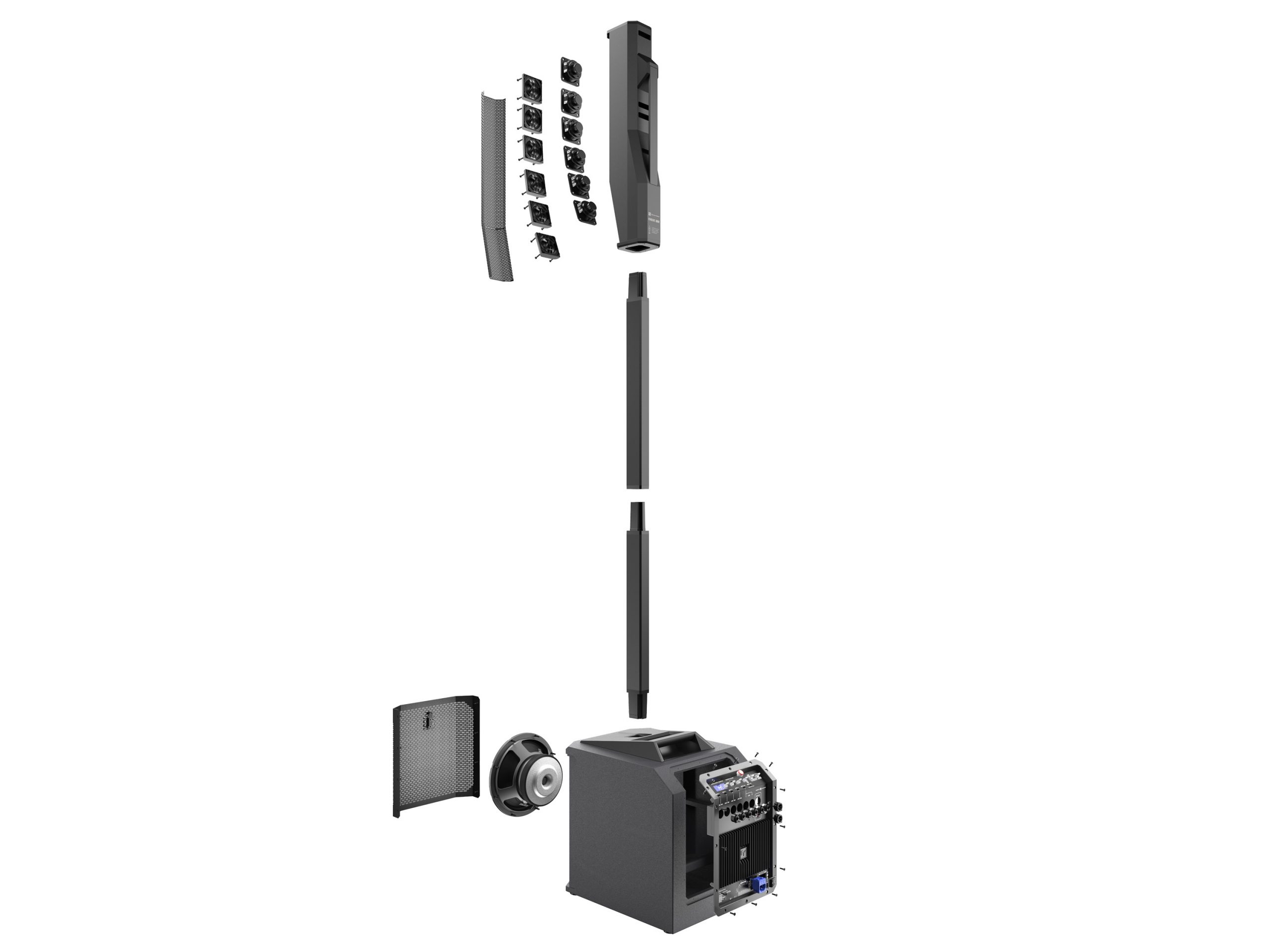 Electro-Voice EVOLVE30M-US Portable Powered Column System/US/Black - Image 3