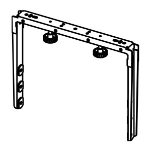 Electro-Voice MFX-UB500-B U bracket for MFX-12MC and MFX-15MC, 500mm, Black
