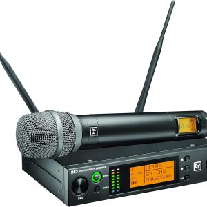 Electro-Voice RE3-RE520-5L Handheld UHF Wireless Microphone Set Capsule 488-524 MHz / Diversity Receiver