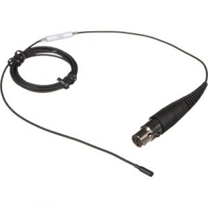 Electro-Voice RE97LTX-BLACK Ultra-Mini Omnidirectional Lavalier Microphone TA4-Female Connector Clip Windshield