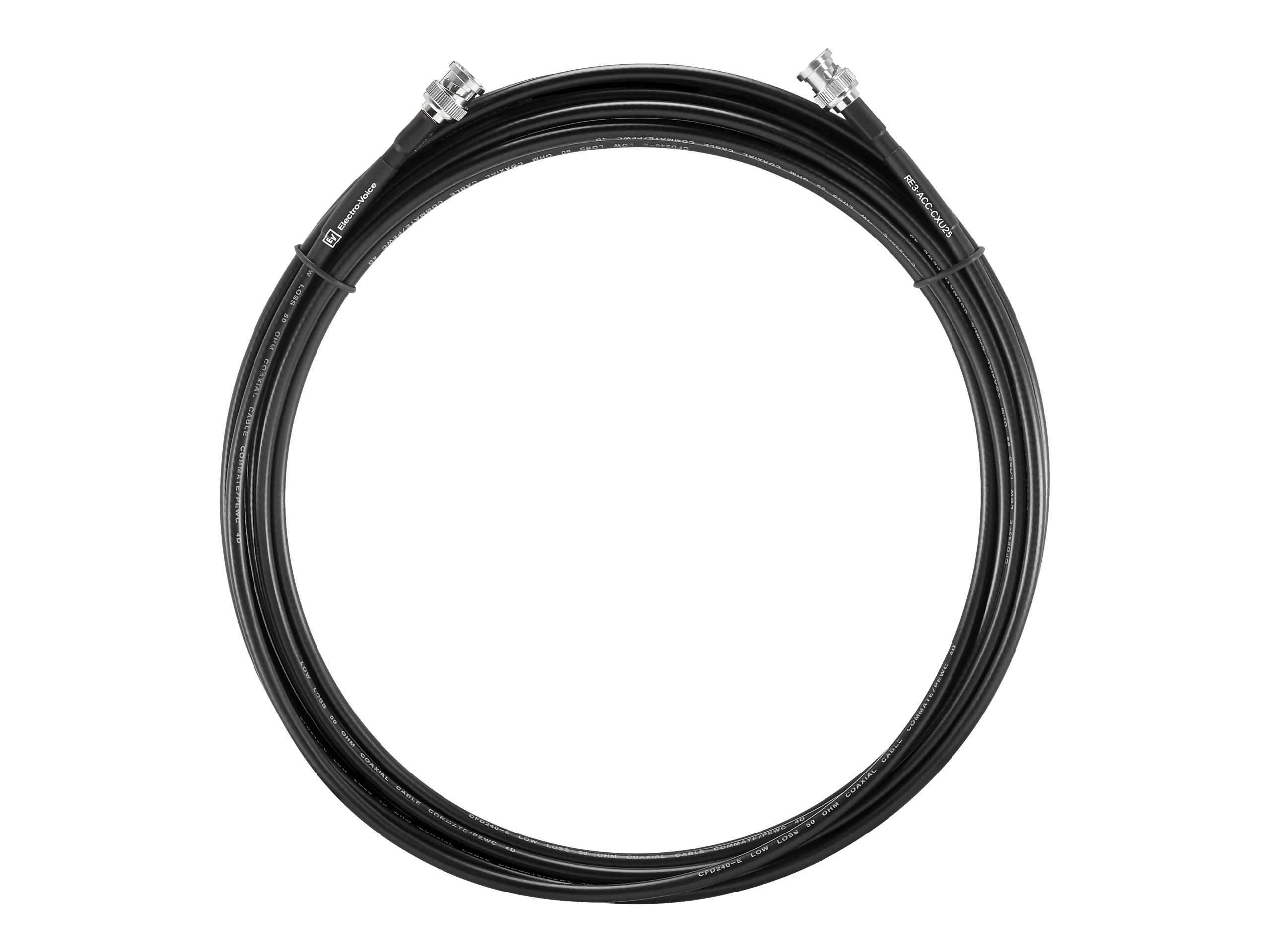 Electro-Voice RE3-ACC-CXU25 25ft 50 Ohm Low Loss BNC Coax Cable