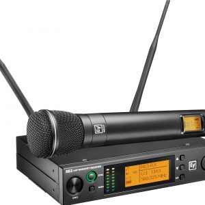 Electro-Voice RE3-ND96-5L Handheld Wireless Vocal Mic Head 488-524 MHz 10/50 mW Supercardioid Presence EQ