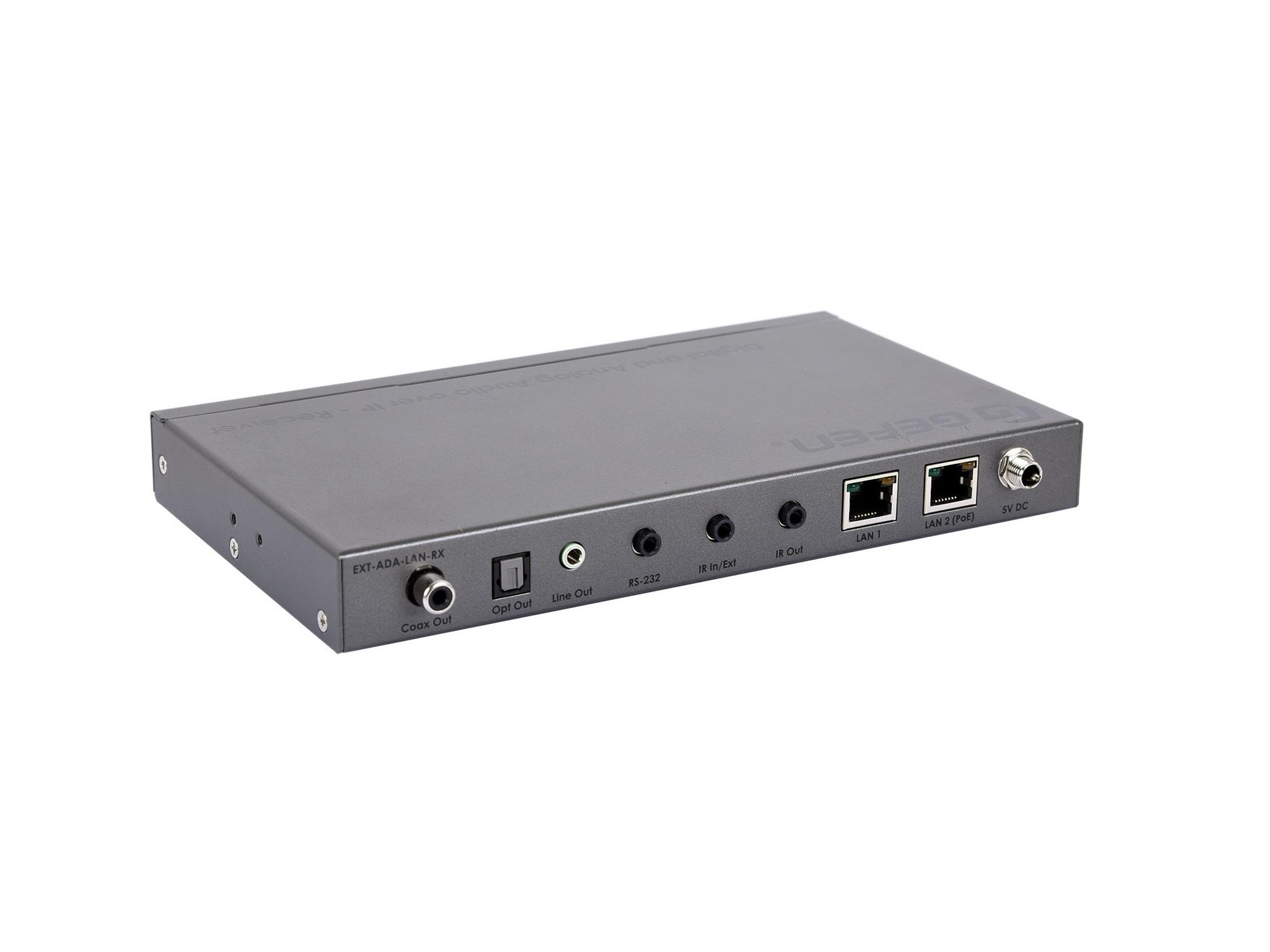 Gefen EXT-ADA-LAN-RX Digital and Analog Audio over IP Extender (Receiver) with RS-232/IR - Image 2