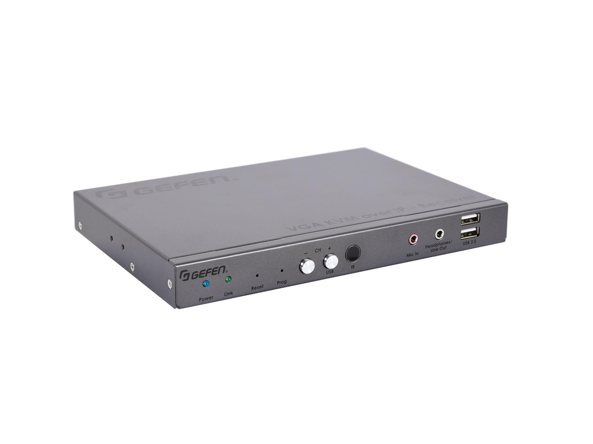 Gefen EXT-VGAKA-LANS-RX VGA KVM over IP Extender (Receiver) with USB/Audio/RS-232/IR