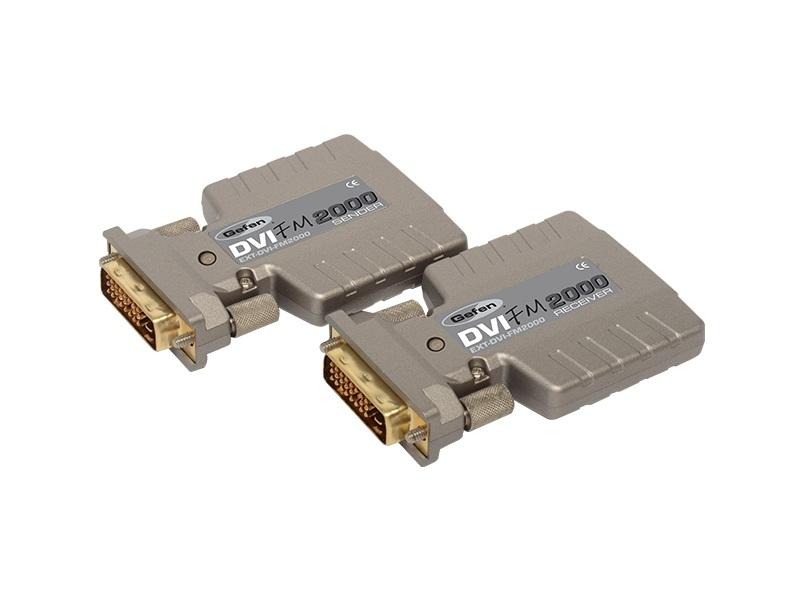 Gefen EXT-DVI-FM2000 Dual Link DVI Extender (Sender/Receiver) Kit using Fiber Optic Modules