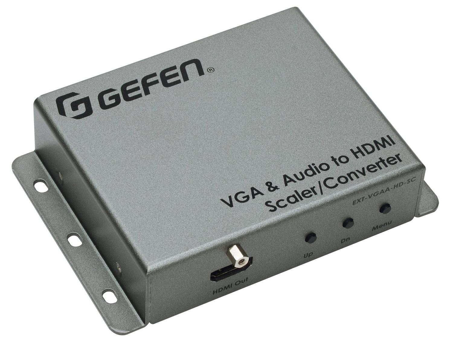 Gefen EXT-VGAA-HD-SC VGA / Stereo Audio to HDMI Scaler Converter 1080p60 / 1920×1200