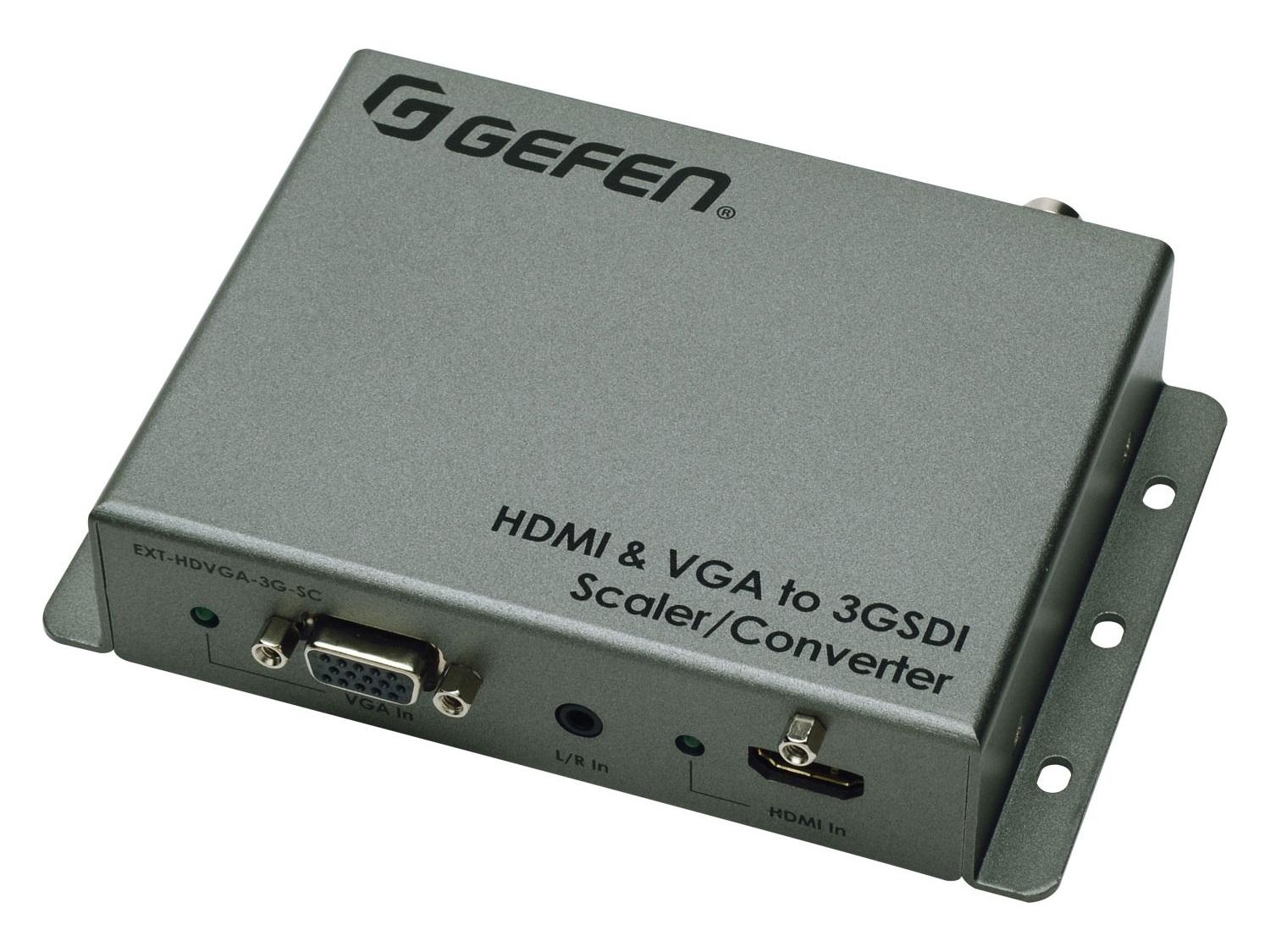 Gefen EXT-HDVGA-3G-SC HDMI / VGA / Analog Audio to 3G-SDI Scaler Converter 1080p60