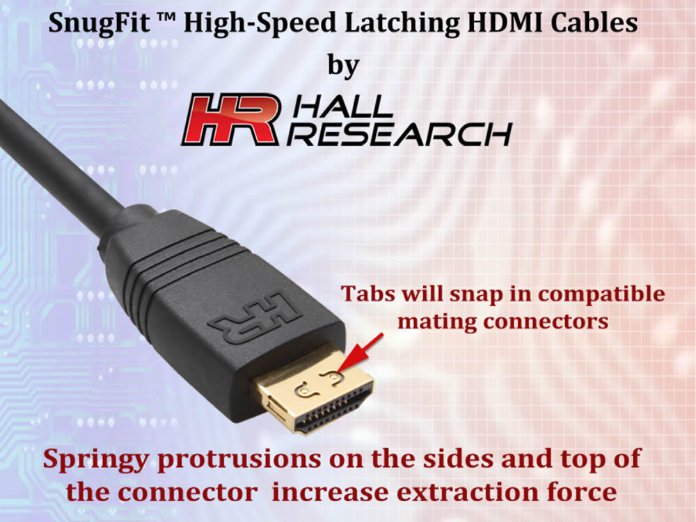 Hall Technologies CHD-SF35 SnugFit High Speed Latching HDMI Cable - Image 2