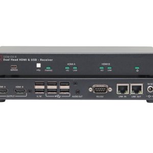 Hall Technologies GEM-EX-R Dual 4K HDMI/USB/AUDIO and RS-232 over 1 CAT6 Extender with Daisy-Chainable Receivers