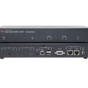 Hall Technologies GEM-EX-S Dual 4K HDMI/USB/AUDIO and RS-232 over 1 CAT6 Extender (Sender) with Daisy-Chainable Receivers