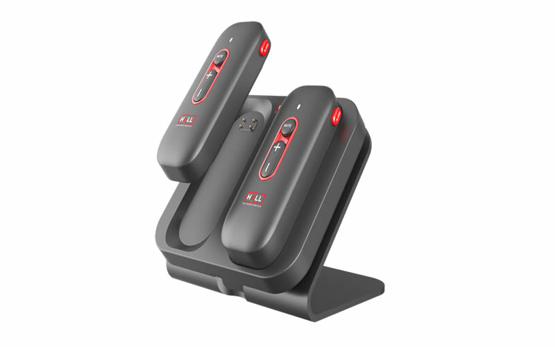 Hall Technologies HT-COMALERT-KIT ComAlert Wireless Mics, Charging Base Stand, and Wireless Receiver - Image 2