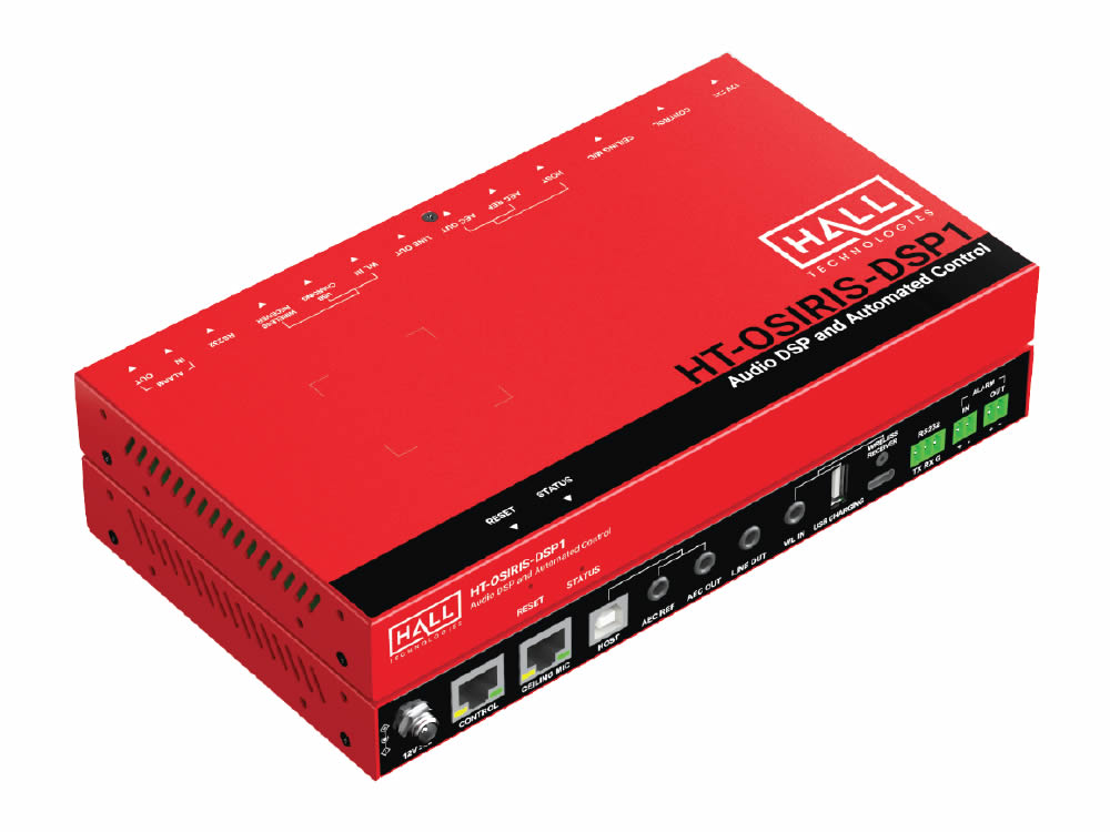 Hall Technologies HT-OSIRIS-DSP1 Microphone DSP Controller / AEC / Noise Reduction / AGC / Web UI / Safety Alerts
