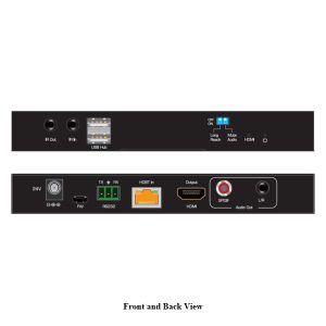Hall Technologies UH18-R HDBaseT 4K60 HDMI Receiver USB2.0 / IR / RS232 / POC up to 100m