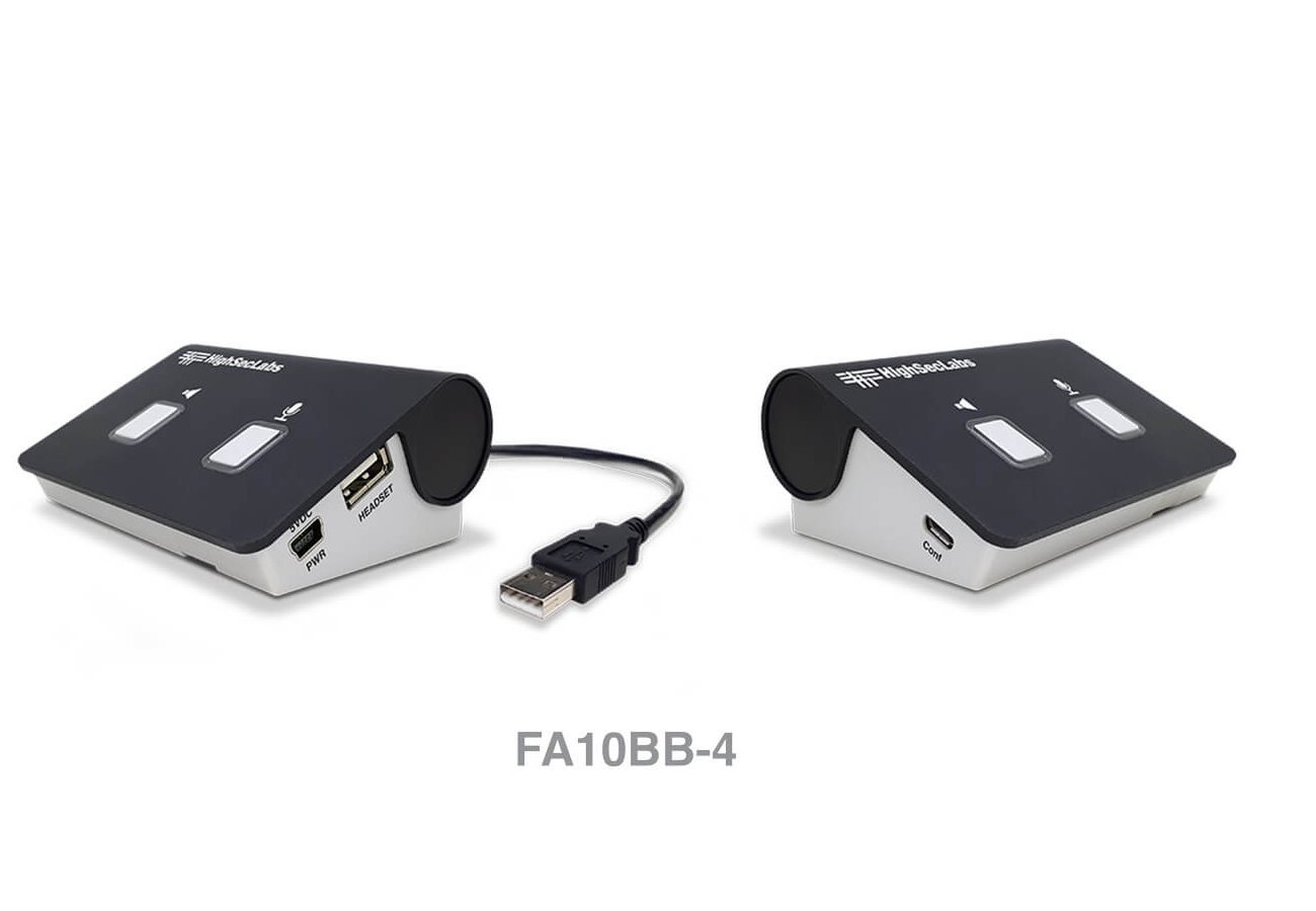 High Sec Labs FA10BB-4 Audio Diode USB to USB with Microphone and Headset support