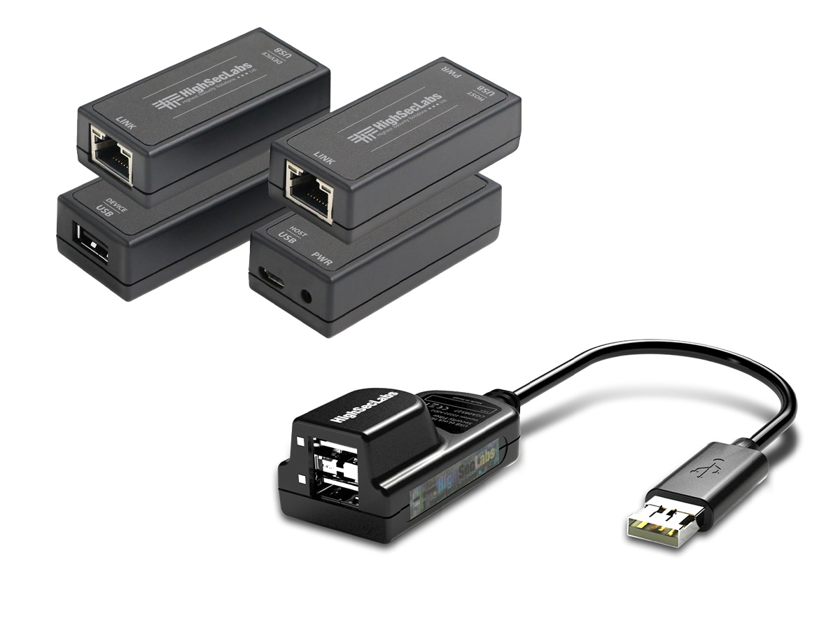 High Sec Labs FI11PH-M Secure 1-Port DP/HDMI KVM Isolator / Unidirectional Video Audio USB / 4K30Hz