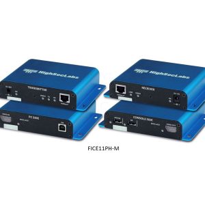 High Sec Labs FICE11PH-M HDBaseT DP/HDMI Secure Copper KVM Isolator Pair Tx/Rx 100m 4K30Hz