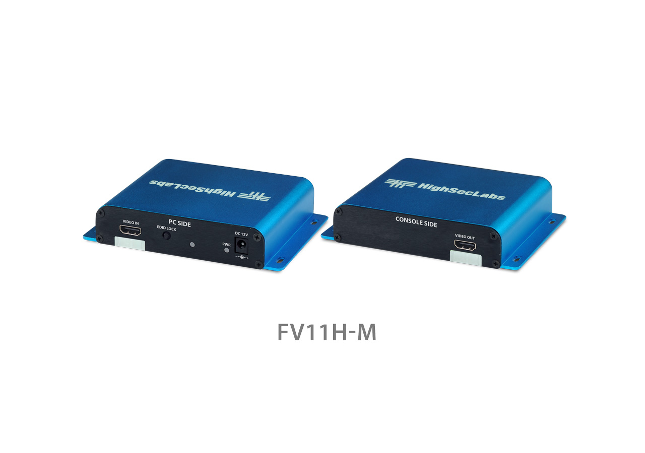 High Sec Labs FV11H-M Secure 1-Port HDMI Video Isolator, PP4.0 Compliant