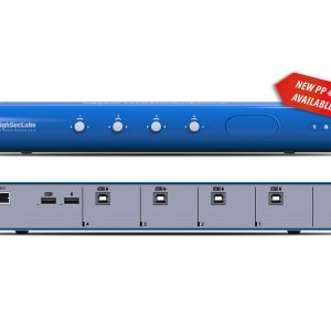 High Sec Labs SM40N-4 4-Port Secure KM Switcher PP4.0 / CAC Port / USB KM / Multi-Display Support